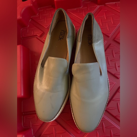 Nordstrom Rack Womens Gray Narrow Leather Loafer Flats Shoes Size 7M - Picture 3 of 3